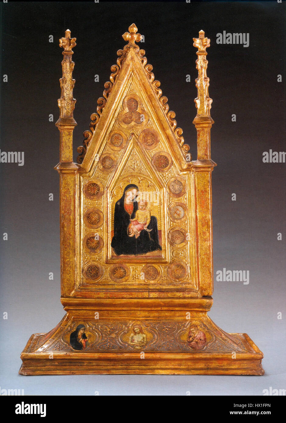 Francesco di Vannuccio. Altarolo reliquiario, c. 1380. Fondazione Monte dei Paschi di Siena. Foto Stock