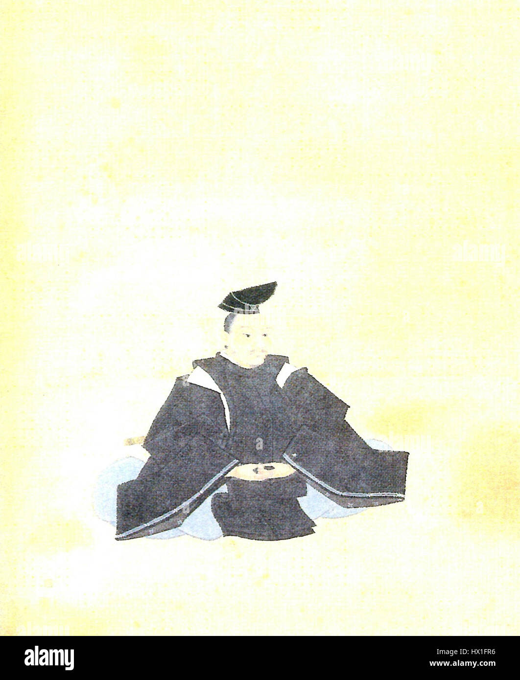 "Date Hisamune" si riferisce a una figura storica giapponese, probabilmente un samurai o nobile del clan Date. Hisamune faceva parte dell'eredità della famiglia Date, nota per il loro coinvolgimento nella politica e nei conflitti militari del Giappone feudale. Foto Stock