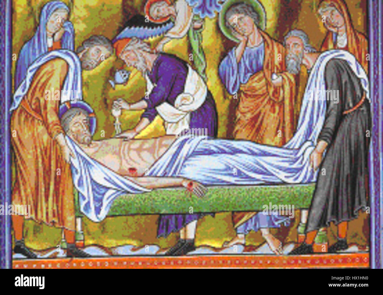 "Entombent Ingeborg 26" si riferisce a una specifica rappresentazione artistica di sepoltura, forse un'opera d'arte religiosa o simbolica, raffigurante una scena di sepoltura o una morte simbolica. Il pezzo probabilmente esplora temi di perdita e finalità. Foto Stock