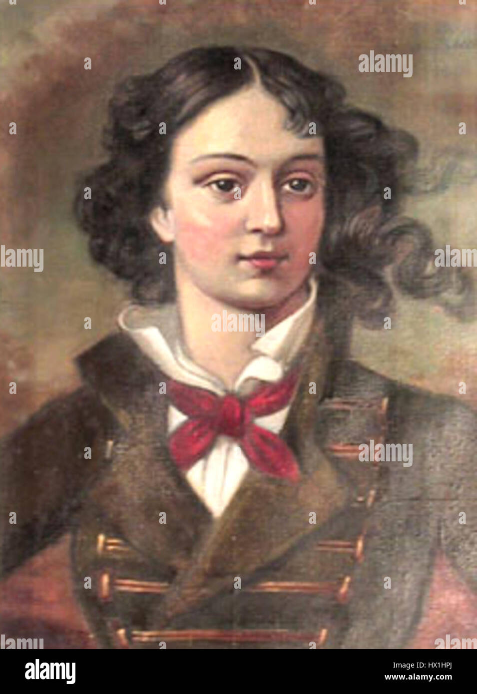 Emilia Plater è stata una rivoluzionaria polacca e un'eroina nazionale, celebrata per il suo ruolo nella rivolta di novembre del 1830. Nota per la sua leadership e il suo coraggio, è diventata una figura iconica nella storia polacca, simboleggiando la resistenza e il patriottismo. Foto Stock