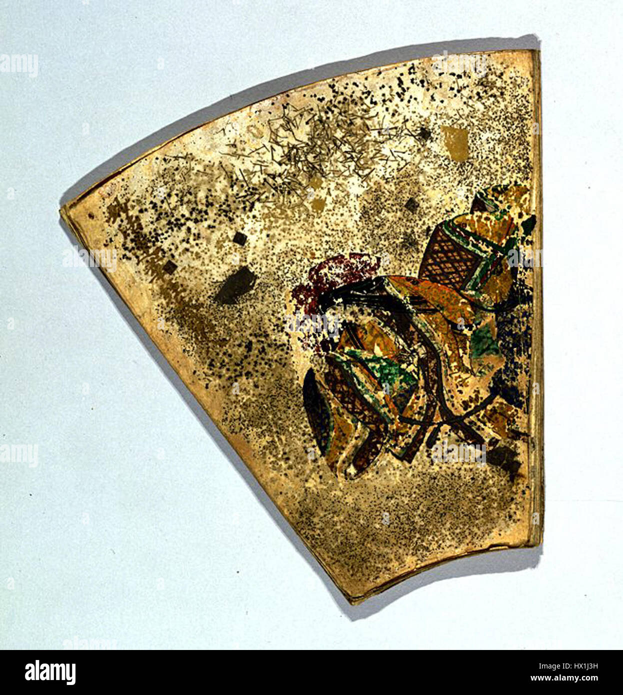 Un album di fan paper è una collezione di fan di carta decorativi spesso creati come forma di espressione artistica in Asia orientale. Questi album mettono in risalto l'intricata maestria artigianale e i disegni simbolici comunemente presenti nella fan art. Foto Stock