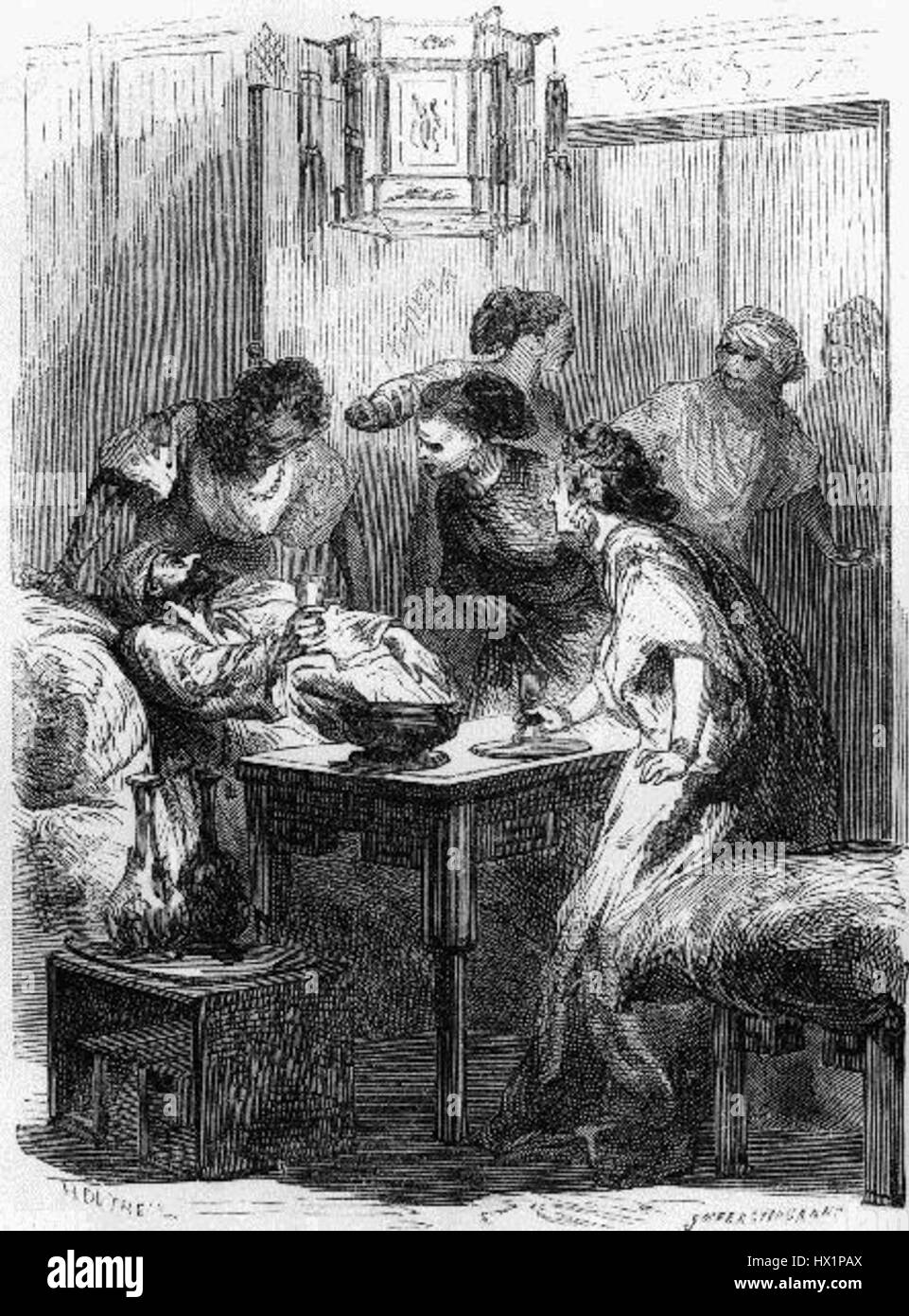 "Aladdin" di Godefroy Durand è una serie di illustrazioni basate sul classico racconto di *Aladdin* e la sua lampada magica, che riflettono la capacità dell'artista di dare vita a storie fantastiche con vivide illustrazioni. Foto Stock