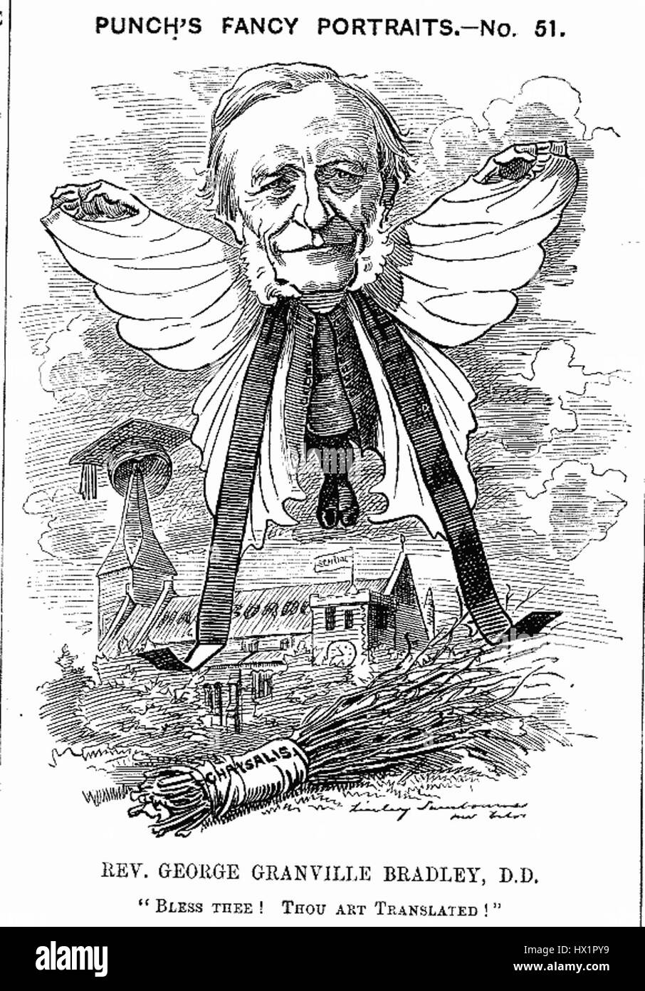 GG Bradley si riferisce a un artista o fumettista, forse un creatore di cartoni animati politici o sociali. Le sue opere possono riflettere specifiche questioni culturali o sociali. Foto Stock