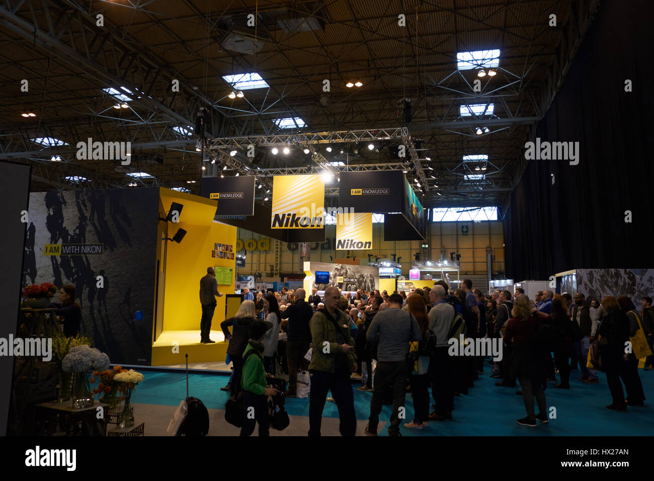 All'interno della mostra fotografica presso il centro NEC Birmingham REGNO UNITO Foto Stock