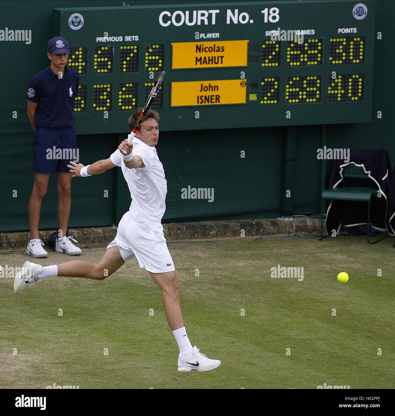 NICOLAS MAHUT FRANCIA FRANCIA WIMBLEDON Londra Inghilterra 24 Giugno 2010 Foto Stock