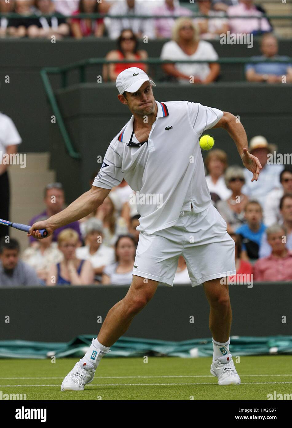 ANDY RODDICK USA USA WIMBLEDON Londra Inghilterra 21 Giugno 2010 Foto Stock