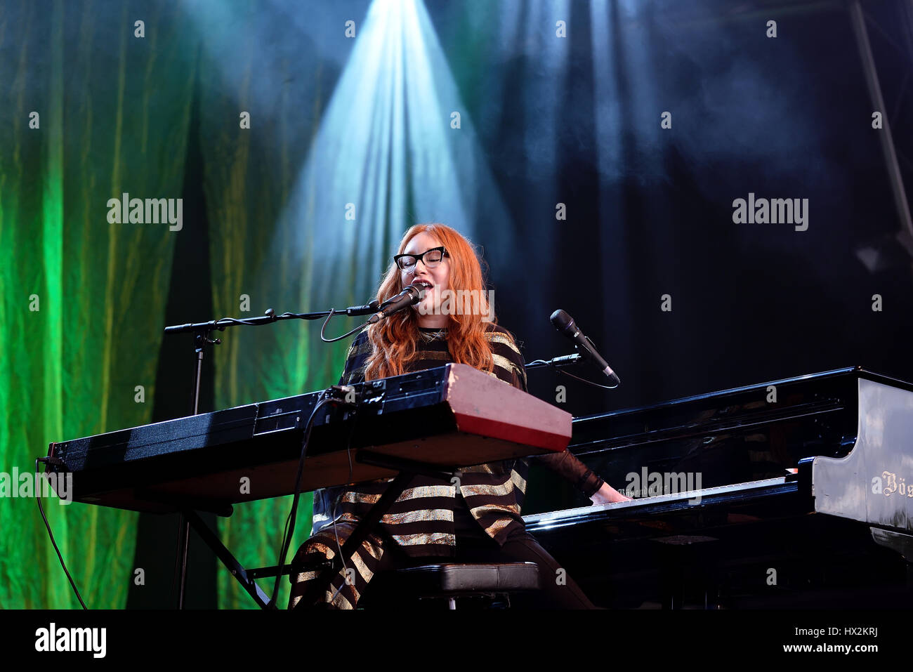 Barcellona - 30 Maggio: Tori Amos (cantante, compositore, pianista e compositore) esegue in Primavera Sound Festival 2015 il 30 maggio 2015 a Barcellona, Spagna Foto Stock