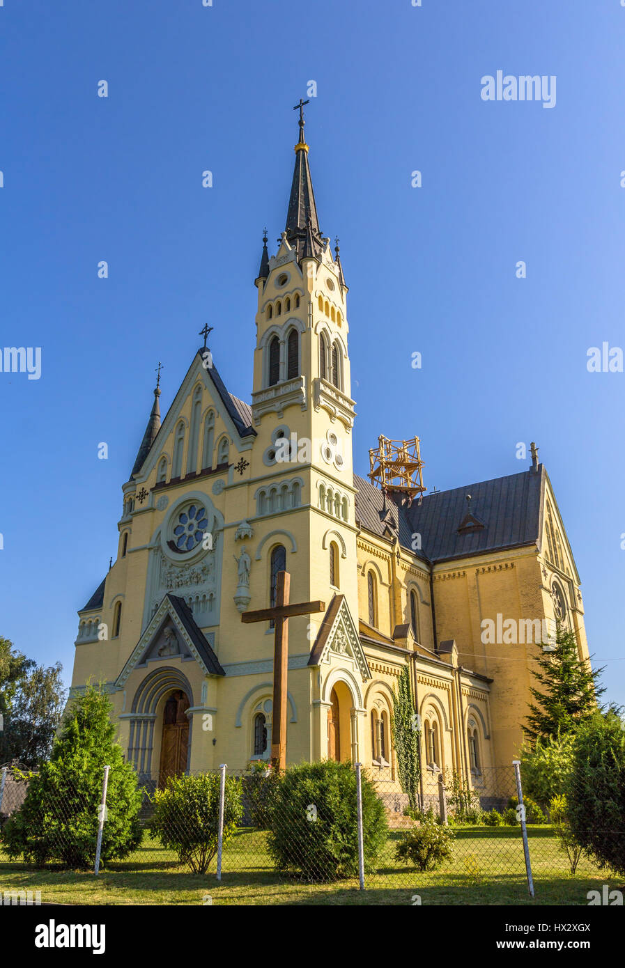 Chiesa di festa della Croce in Fastiv, Ucraina Foto Stock