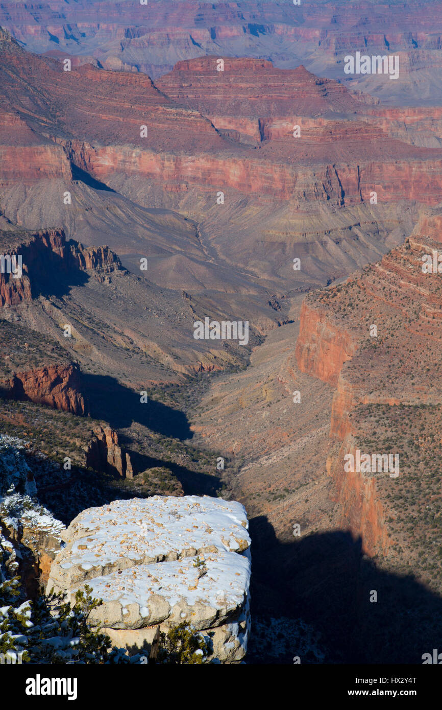 Da Grandview Point, South Rim, il Parco Nazionale del Grand Canyon, Sito Patrimonio Mondiale dell'UNESCO, Arizona, Stati Uniti d'America Foto Stock