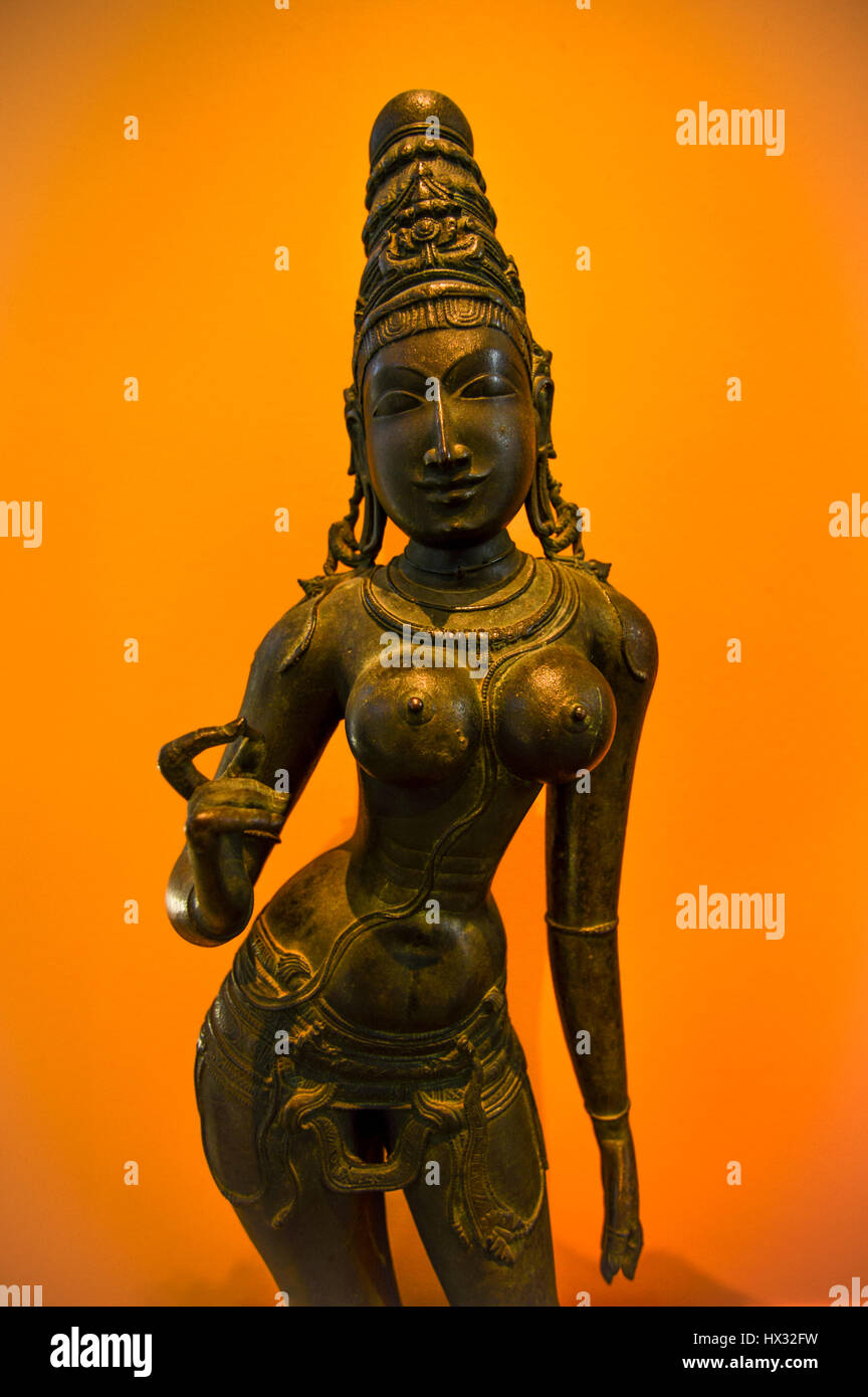 Antiche sculture dall Asia orientale in un museo di Stoccolma Foto Stock
