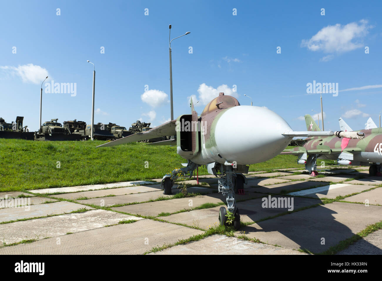 Aerei ed elicotteri si prepara a volare close-up shot Foto Stock