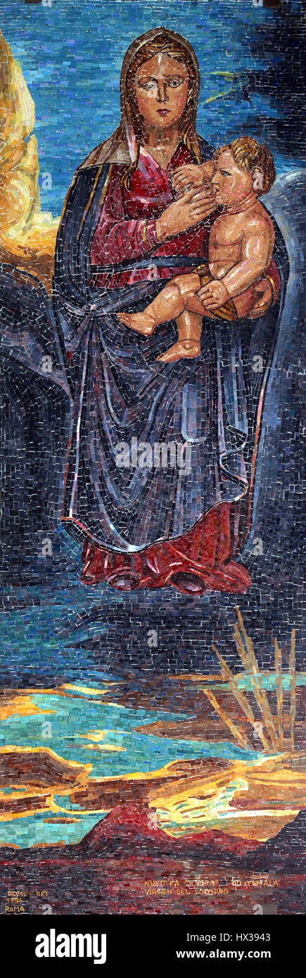 Icona della Madonna. Dono dal Guatemala Basilica dell'Annunciazione Foto Stock