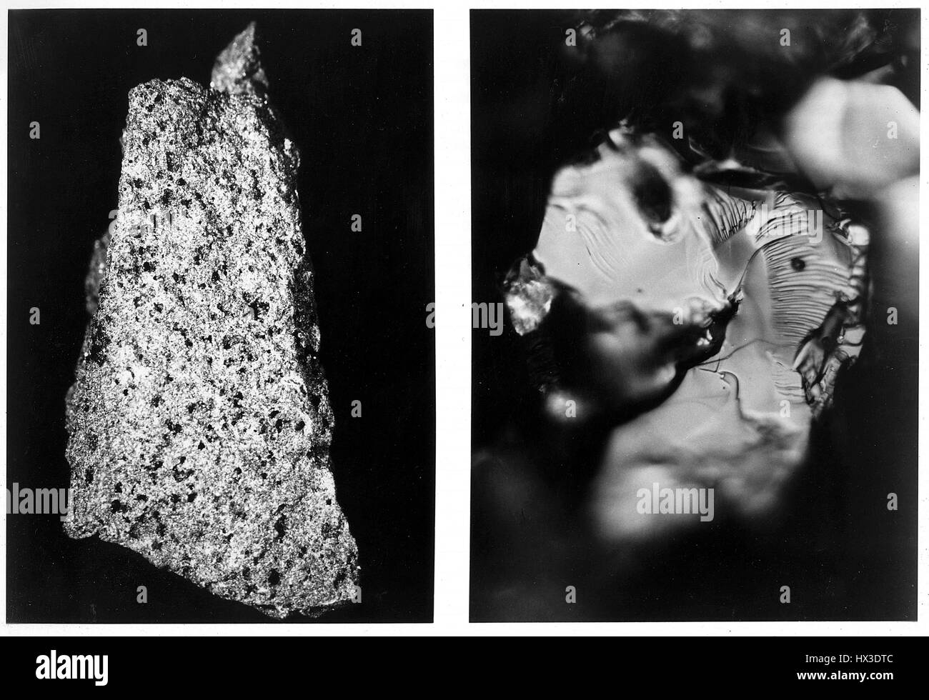 Un grammo di dodici pezzo di luna inviato al Brookhaven National Laboratory per ispezione, Uptown, New York, 1959. Immagine cortesia del Dipartimento Americano di Energia. Foto Stock