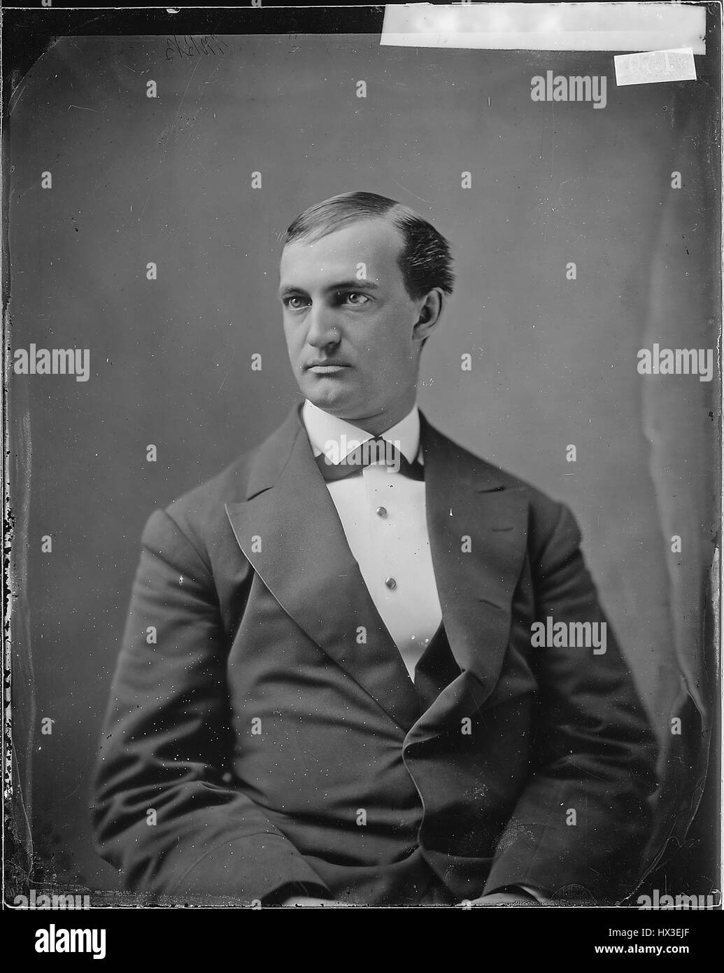 Mezza lunghezza seduto ritratto del fotografo americano Matthew B Brady, che ha documentato guerra civile degli Stati Uniti, 1863. Immagine cortesia archivi nazionali. Foto Stock