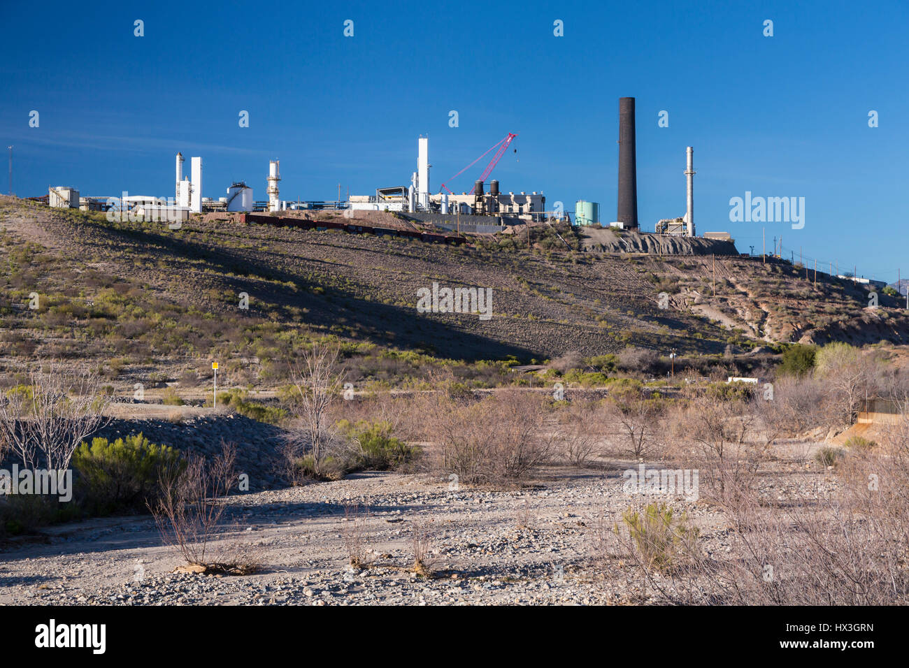 Una miniera di rame presso globo, Arizona, Stati Uniti. Foto Stock