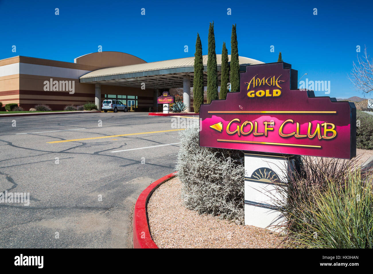 Apache Gold Casino e Resort vicino al globo, Arizona, Stati Uniti. Foto Stock