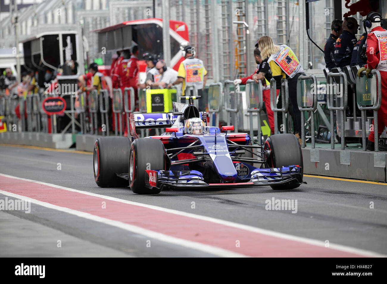 24.03.2017, Albert Park di Melbourne, Formula 1 Rolex Australian Grand Prix, 23. - 26.03.2017 Carlos Sainz Jr (SPA#55), la Scuderia Toro Rosso foto: Cronos/Hasan Bratic Foto Stock