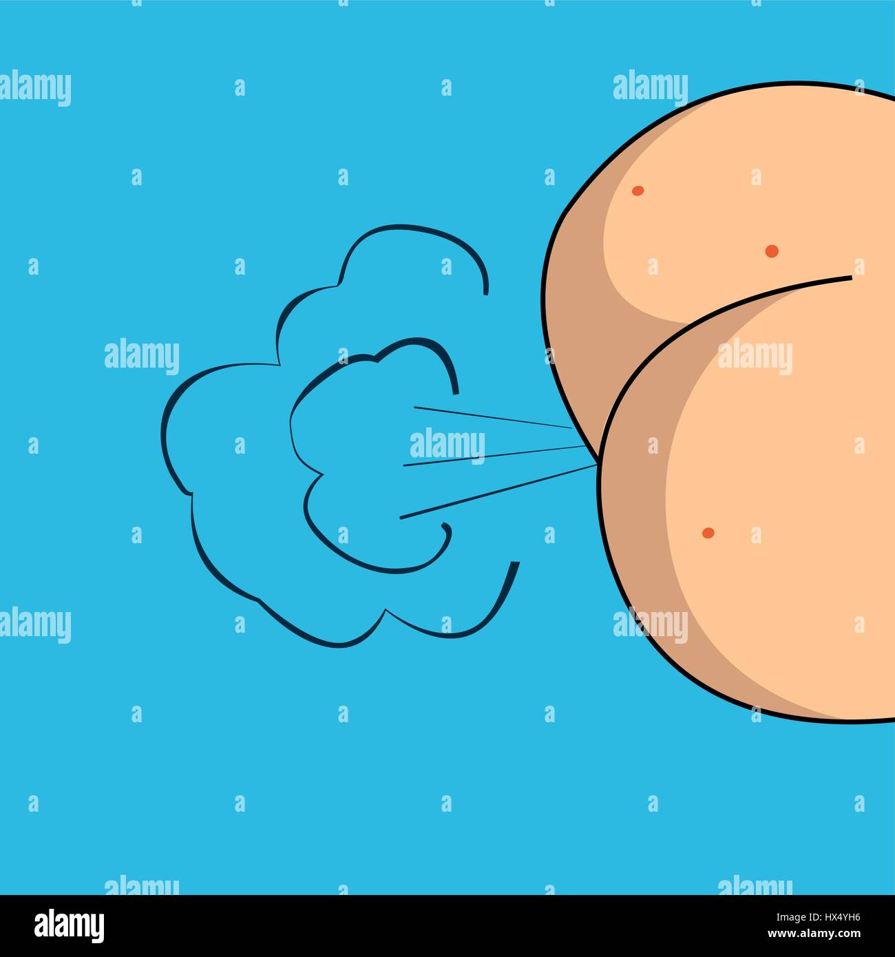 Vector disegno astratto culo grande peti eps Illustrazione Vettoriale