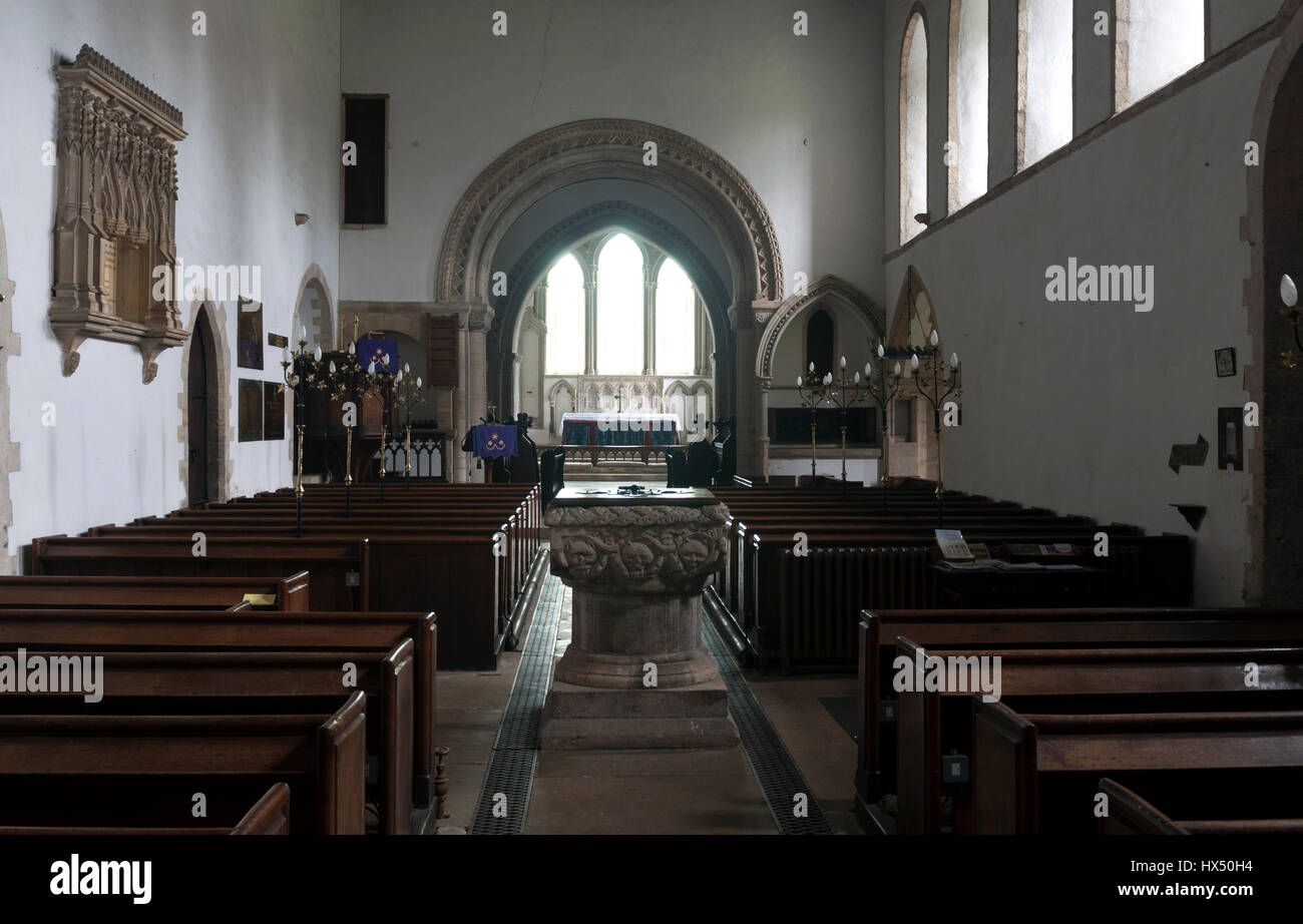 La Chiesa di San Lorenzo, Castle Rising, Norfolk, Inghilterra, Regno Unito Foto Stock