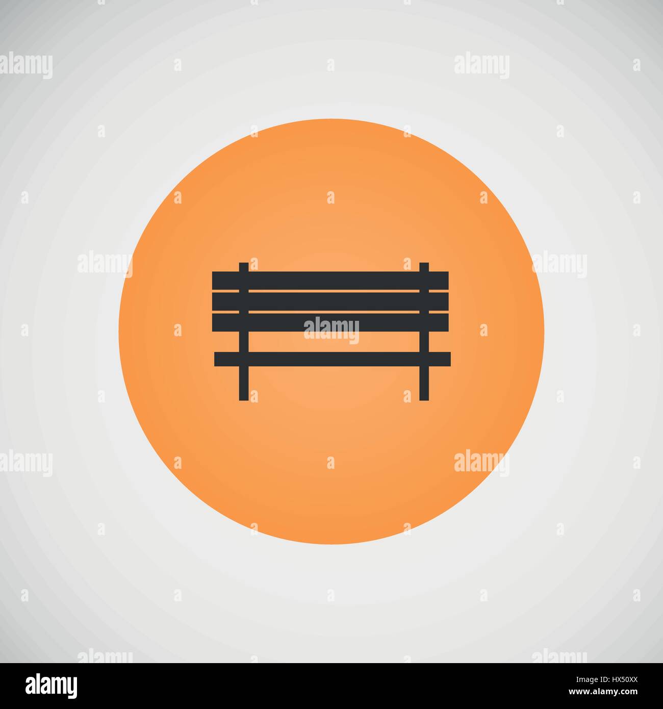 Vector vintage panchine per parchi e strade Illustrazione Vettoriale