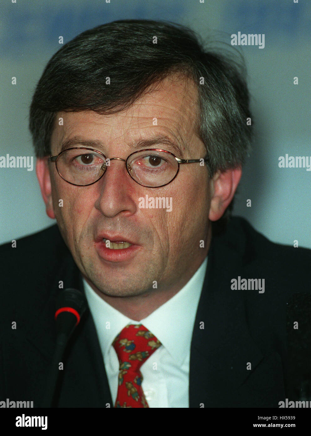 JEAN-CLAUDE JUNCKER Primo Ministro del Lussemburgo il 17 dicembre 1997 Foto Stock
