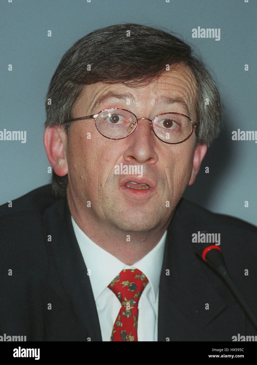 JEAN-CLAUDE JUNCKER Primo Ministro del Lussemburgo il 17 dicembre 1997 Foto Stock
