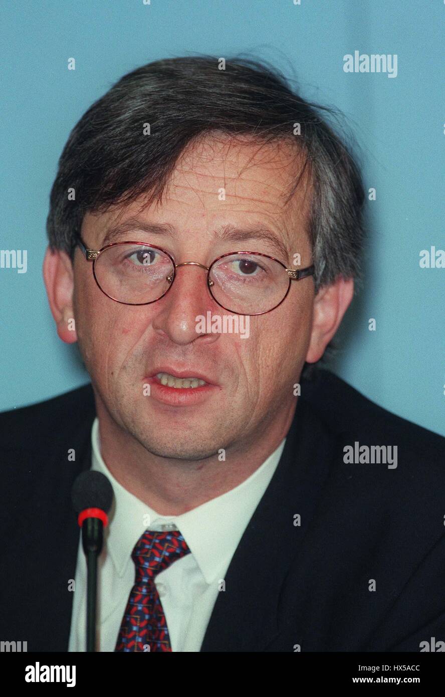 JEAN-CLAUDE JUNCKER Primo Ministro del Lussemburgo il 16 dicembre 1996 Foto Stock