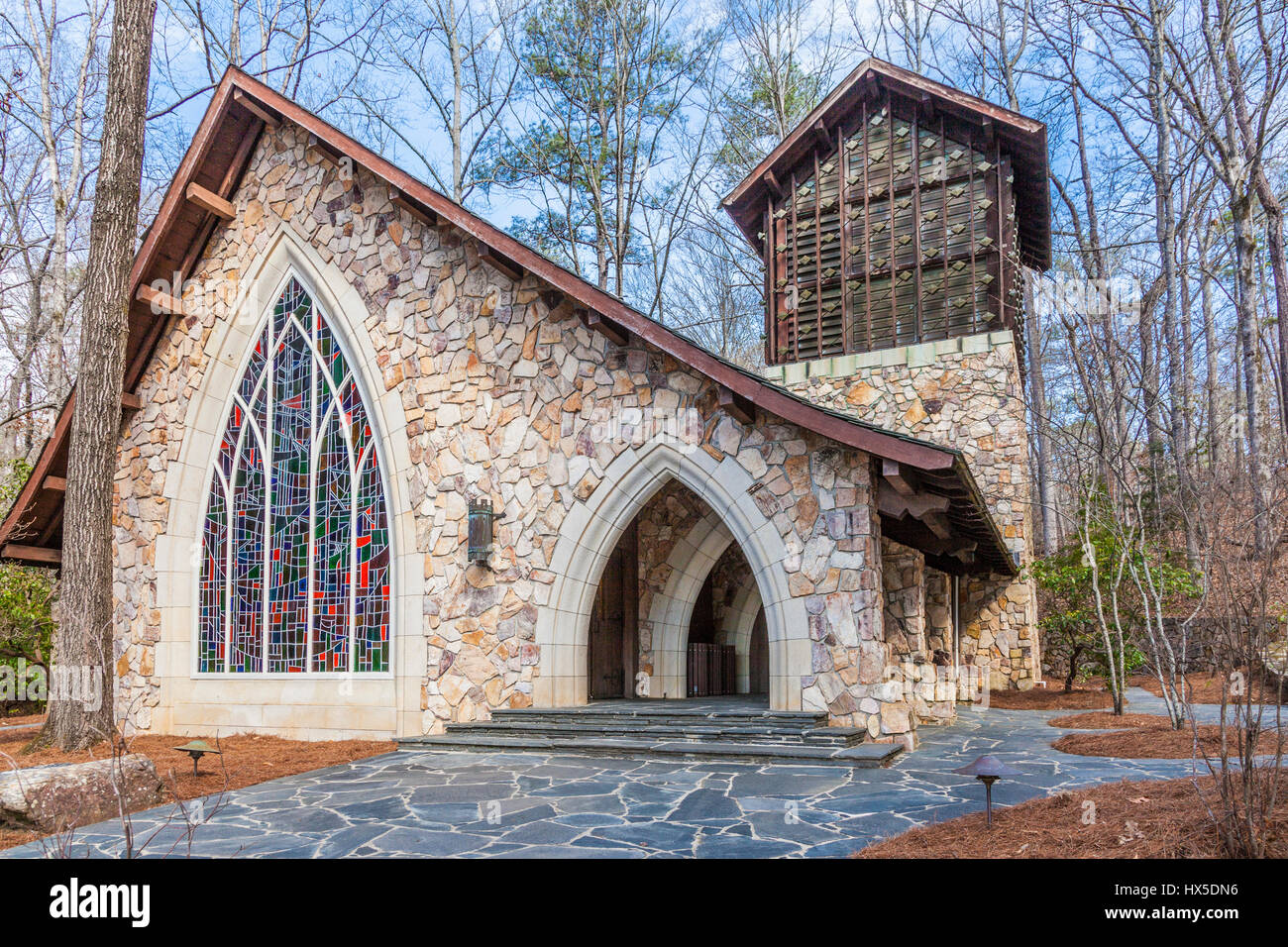Ida Cason Callaway Memorial Chapel in Callaway Gardens, Georgia. Foto Stock