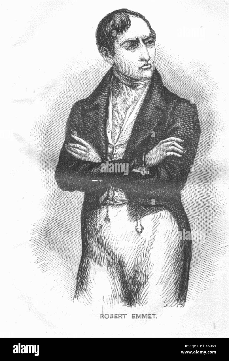 *Robert Emmet Project Gutenberg 1311* è un testo disponibile nella raccolta Project Gutenberg, incentrato sulla vita e la storia di Robert Emmet, un nazionalista e rivoluzionario irlandese. Il lavoro offre una visione del suo attivismo politico e della ribellione del 1803 in Irlanda. Foto Stock