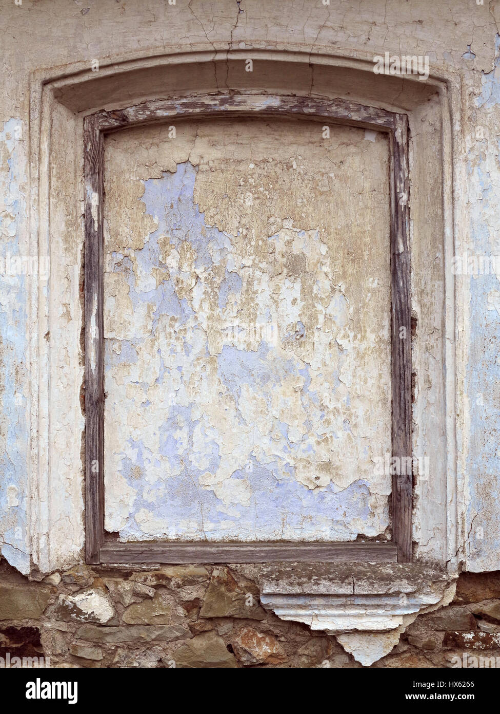Dettaglio della vecchia murata finestra Foto Stock