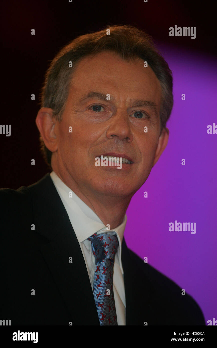 TONY BLAIR MP il primo ministro il 28 settembre 2004 il Centro di Brighton Brighton Inghilterra Foto Stock