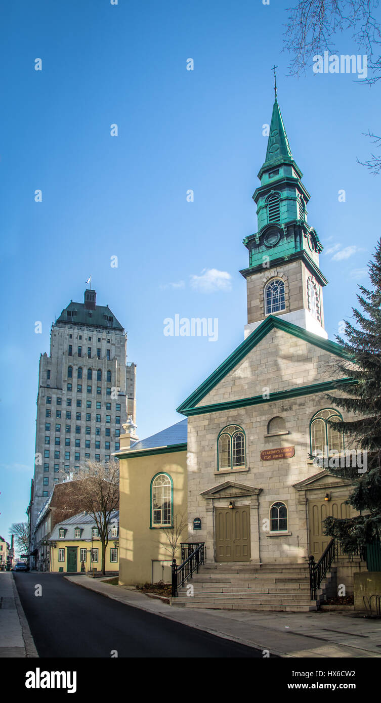 Architettura della Vecchia Quebec - Quebec City, in Canada Foto Stock