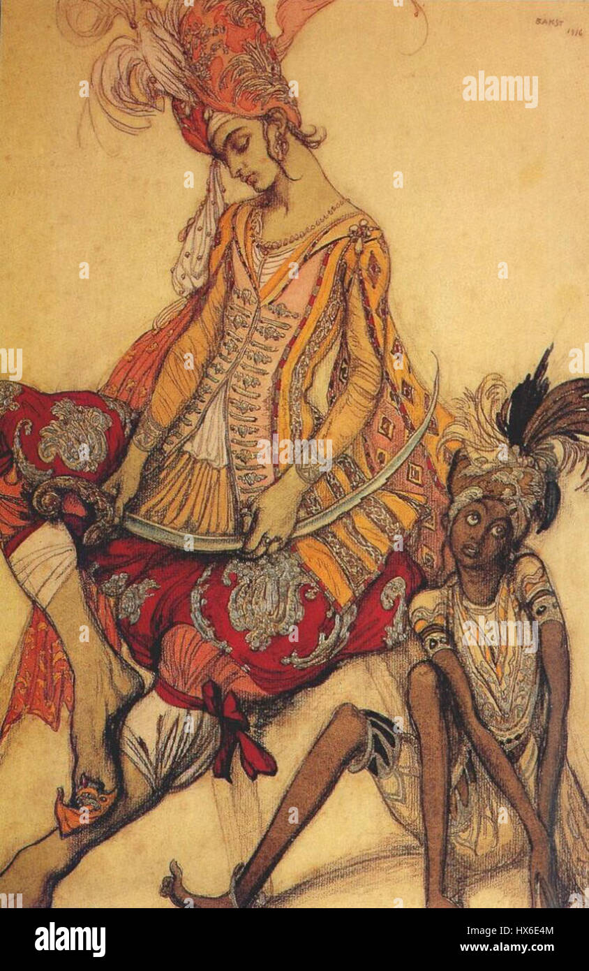 Sleeping Beauty da L. Bakst 05 Foto Stock