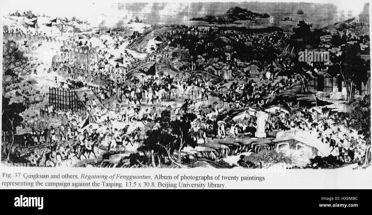 L'occupazione di Fengguantun si riferisce a un'azione militare significativa durante la seconda guerra sino-giapponese, dove le forze giapponesi catturarono il villaggio di Fengguantun in Cina nel 1937, influenzando il conflitto regionale. Foto Stock