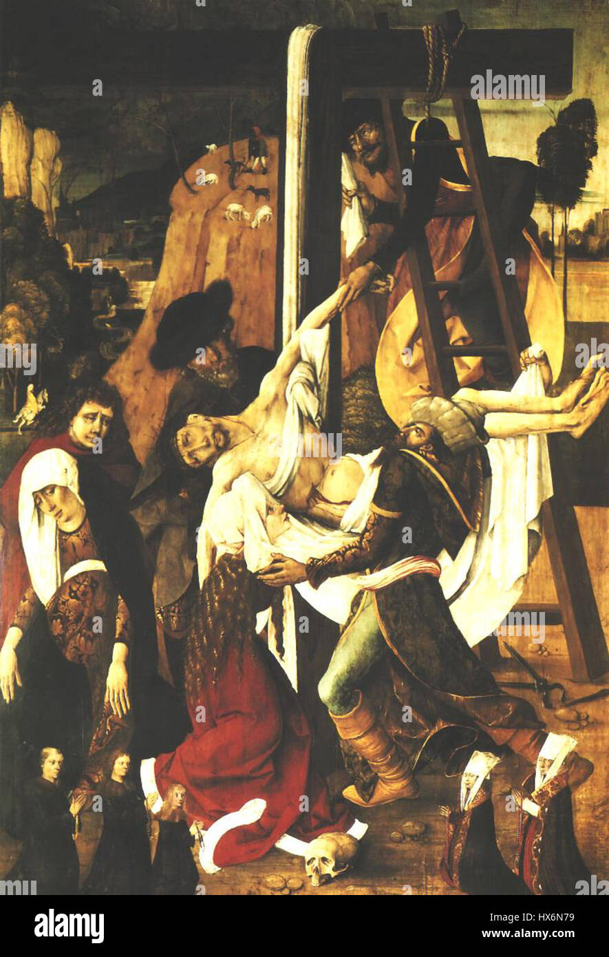 Questa fotografia, "Zdjęcie z Krzyża z Torunia", mostra una raffigurazione religiosa di Toruń, Polonia. Presenta un'immagine correlata alla croce, che probabilmente rappresenta un significativo simbolo religioso o culturale. Foto Stock