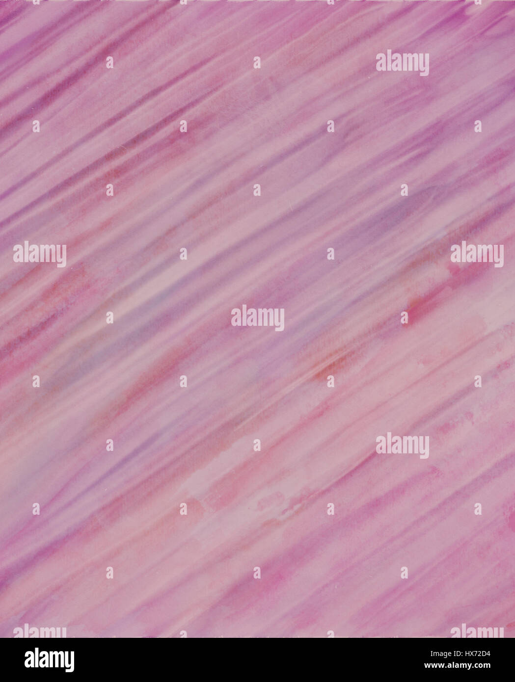 Acquerello rosa background design inclinato con rosa e viola strisce in sfocata sbiadito acquerello stile di vernice Foto Stock