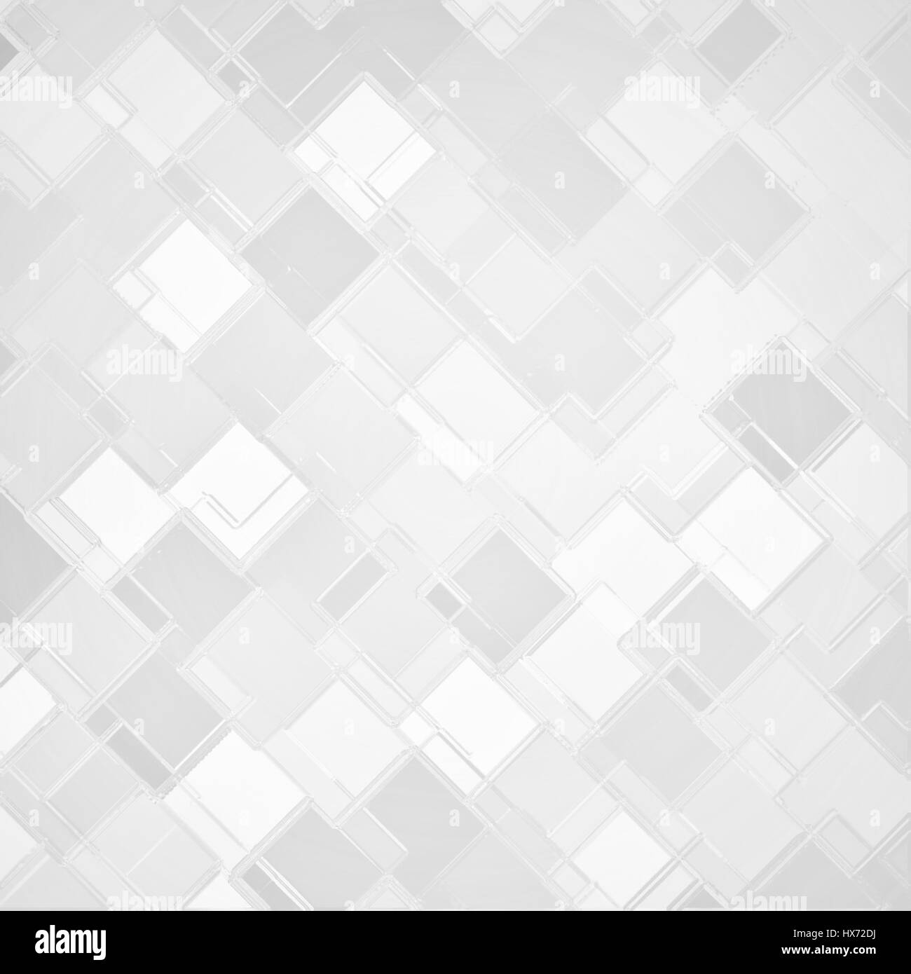 Il bianco e il grigio diamond block pattern sfondo, abstract background design, sfondo techno Foto Stock