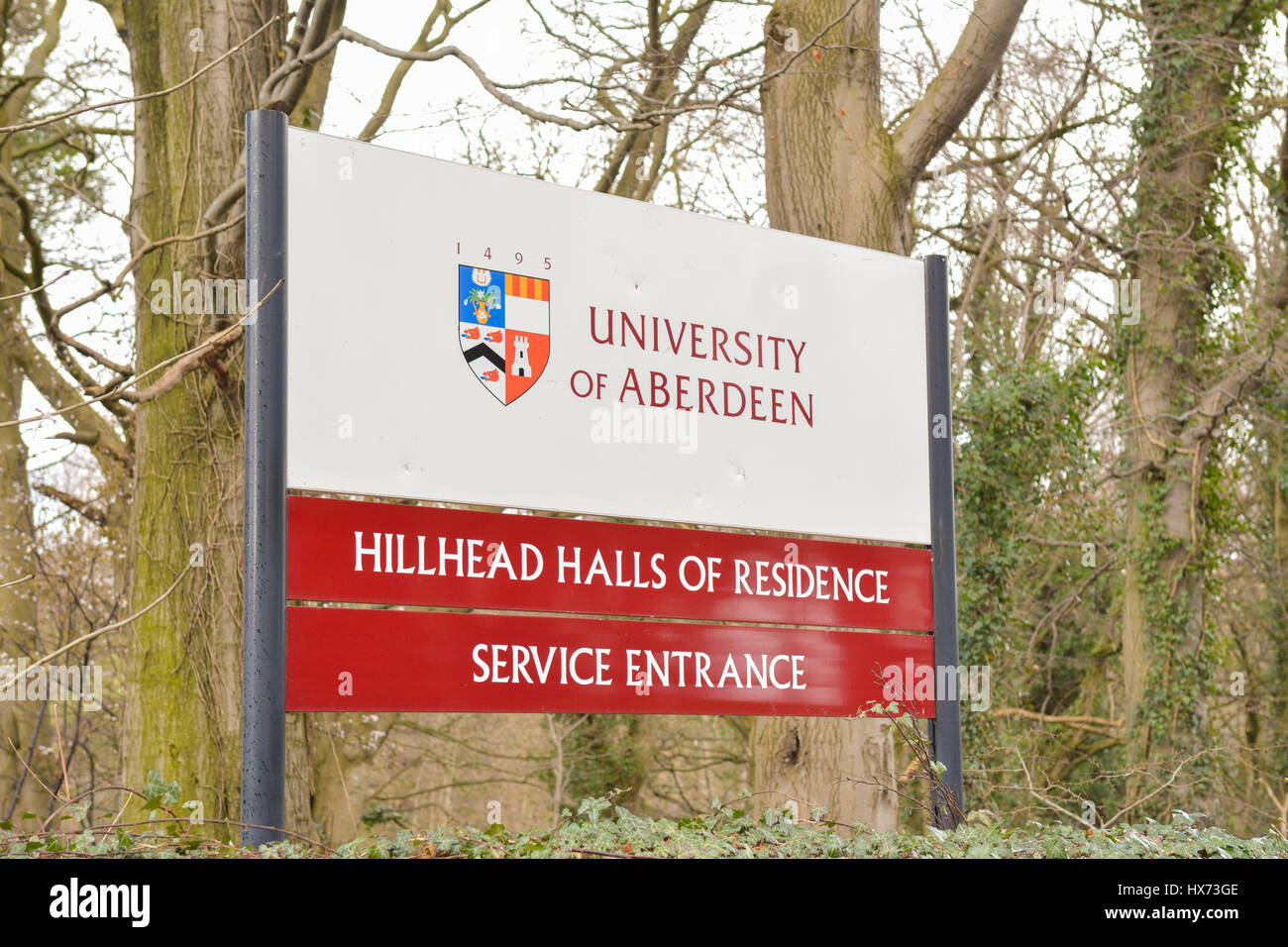 Università di Aberdeen student accommodation - Hillhead sale del Residence - segno Foto Stock