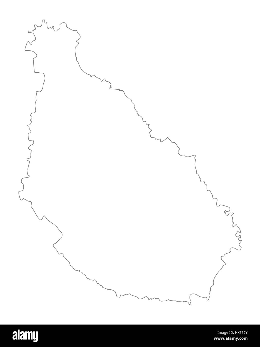 Mappa di Santiago Foto Stock