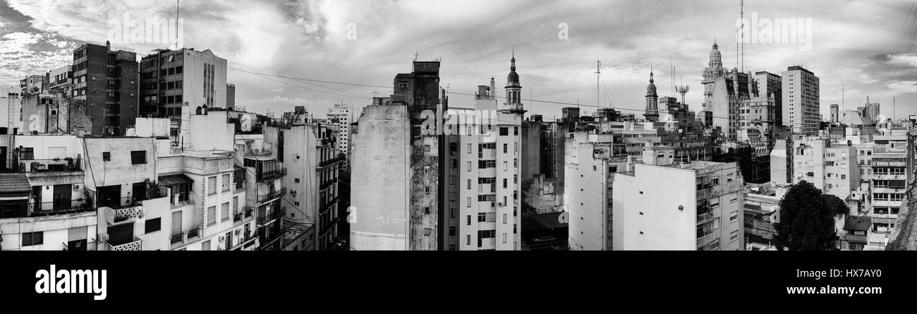 Immagine panoramica della zona congreso a Buenos Aires (Argentina) Foto Stock