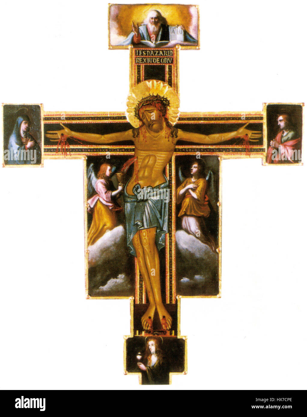 Maestro della croce 434 e pittore del XVII sec, crocifisso di villa la  quiete Foto stock - Alamy