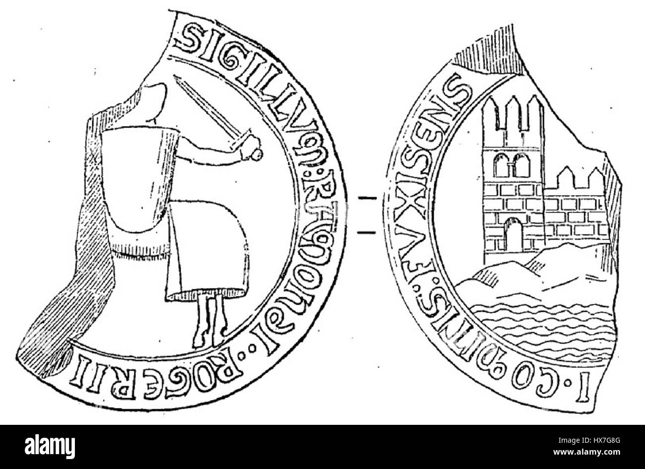 Raimond Ruggero di Foix fu un conte del XIII secolo della regione di Foix in Francia. Giocò un ruolo chiave negli eventi politici e militari del suo tempo, in particolare nella crociata albigese. Foto Stock