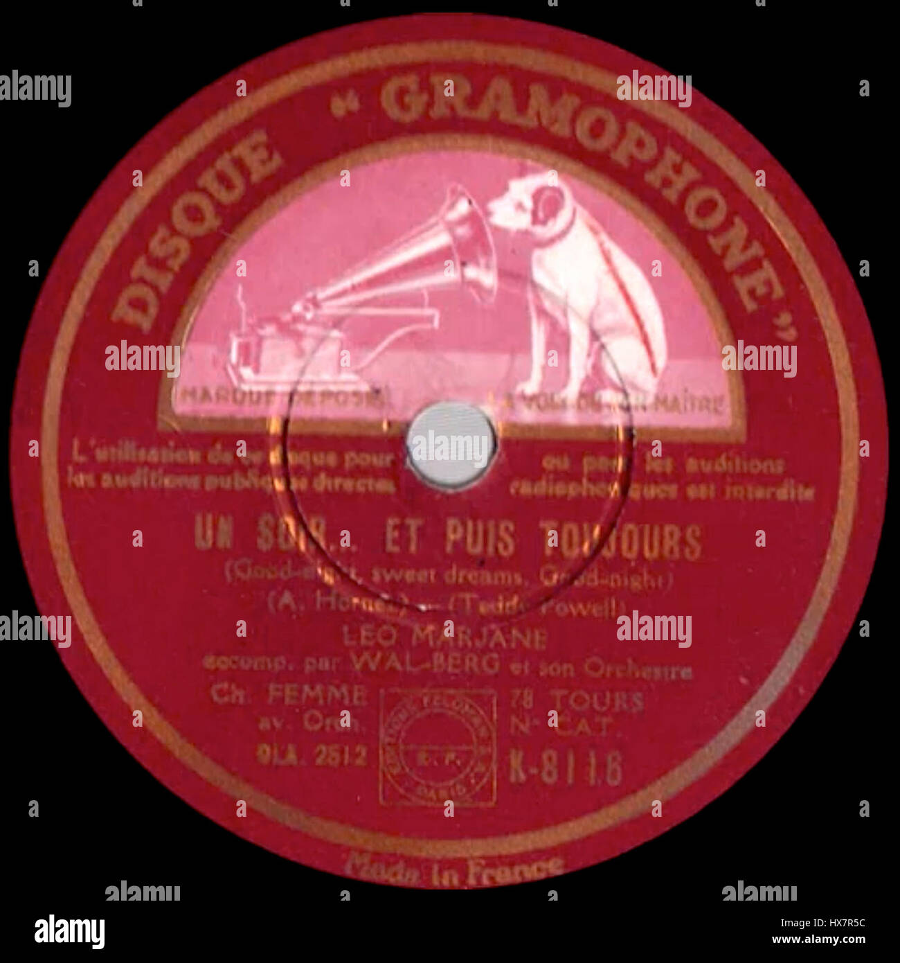 Questo lavoro, attribuito a Marjane, intitolato Gramophone, fu creato nel 1938, probabilmente raffigurante un'immagine o una scena relativa alla musica o alla storia culturale durante l'inizio del XX secolo. Foto Stock