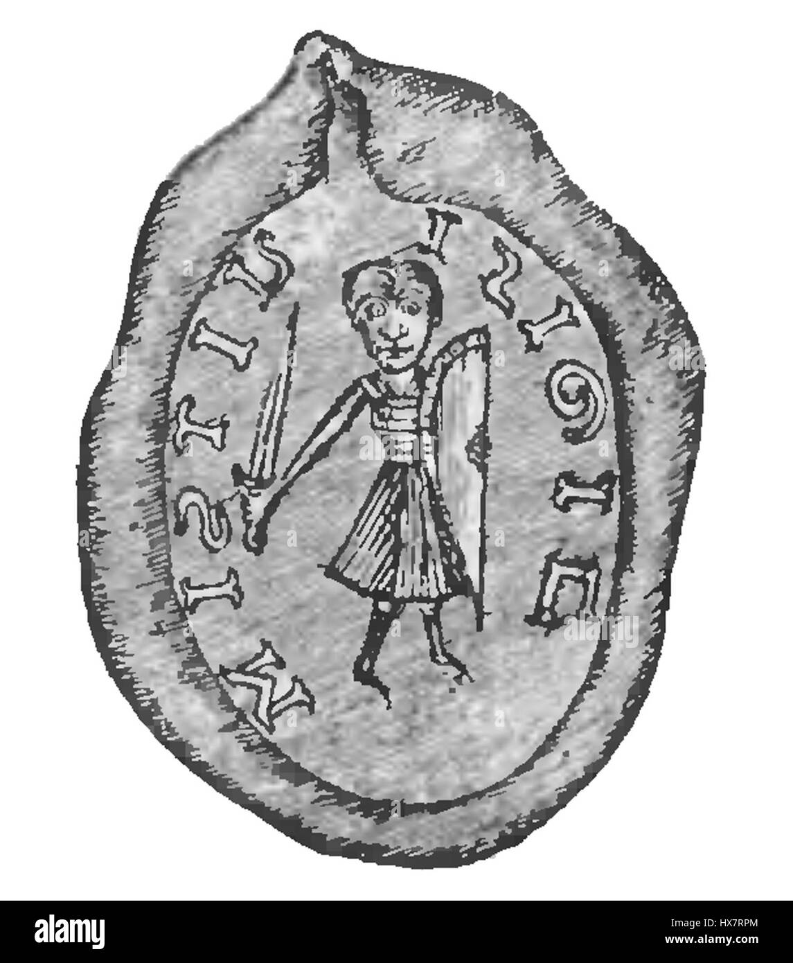 Mestvino fu duca di Pomerania nel XIII secolo, una figura storica che ebbe un ruolo significativo nel paesaggio politico e militare della regione durante il periodo medievale. La sua leadership contribuì a plasmare lo sviluppo della Pomerania e la sua posizione nel Nord Europa. Foto Stock