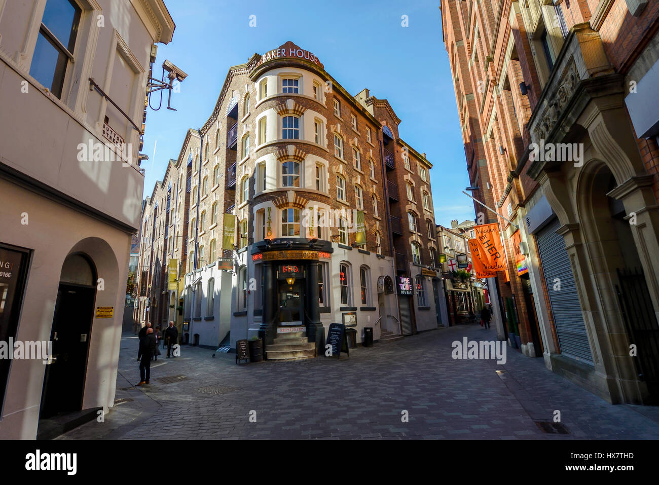 Home una volta ad uno di Liverpools più iconica vinile negozi di registrare record di sonda. I record di sonda aveva un negozio in Hardman Street durante gli anni sessanta Foto Stock