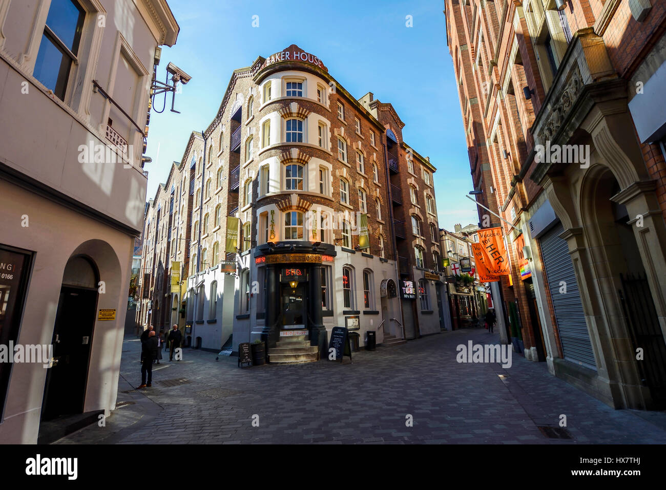 Home una volta ad uno di Liverpools più iconica vinile negozi di registrare record di sonda. I record di sonda aveva un negozio in Hardman Street durante gli anni sessanta Foto Stock