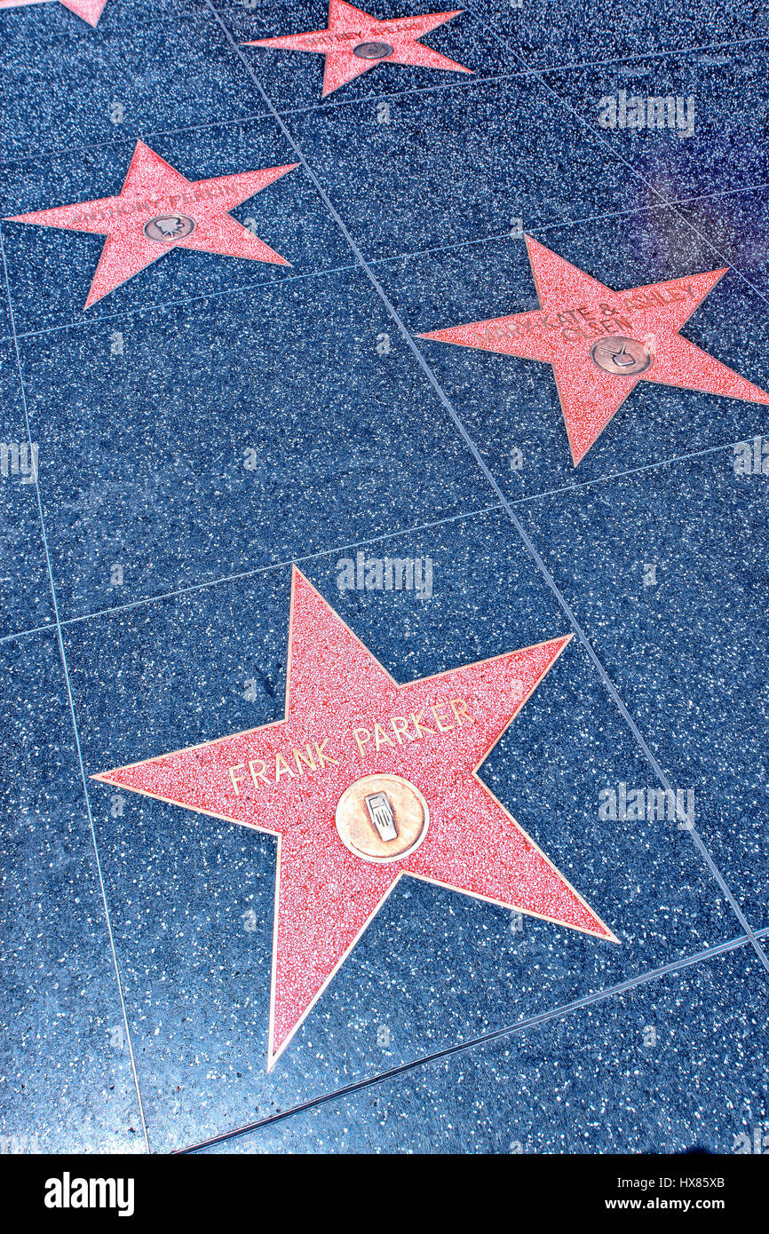 Boulevard Hollywood Walk of Fame, Los Angeles Foto Stock