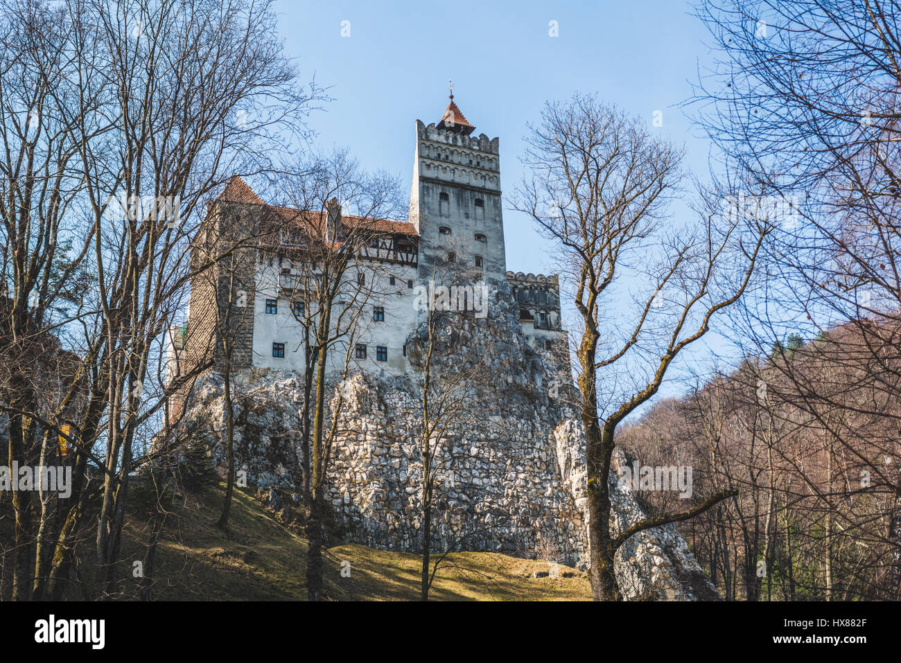 Marzo 2017: Il rumeno Castello di Bran foto: Cronos/Alessandro Bosio Foto Stock