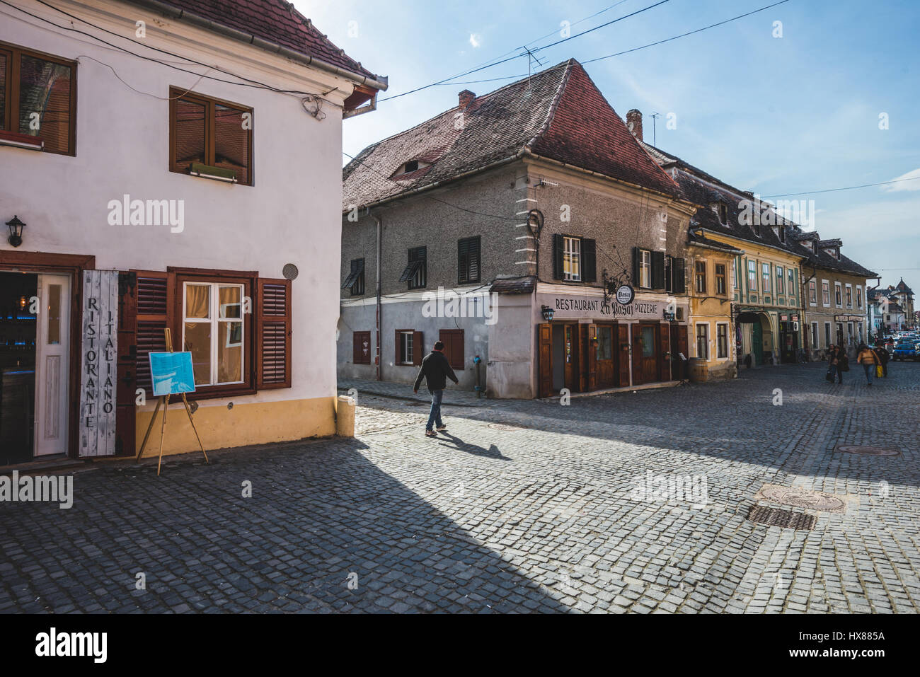 Marzo 2017: la città rumena di Sibiu foto: Cronos/Alessandro Bosio Foto Stock