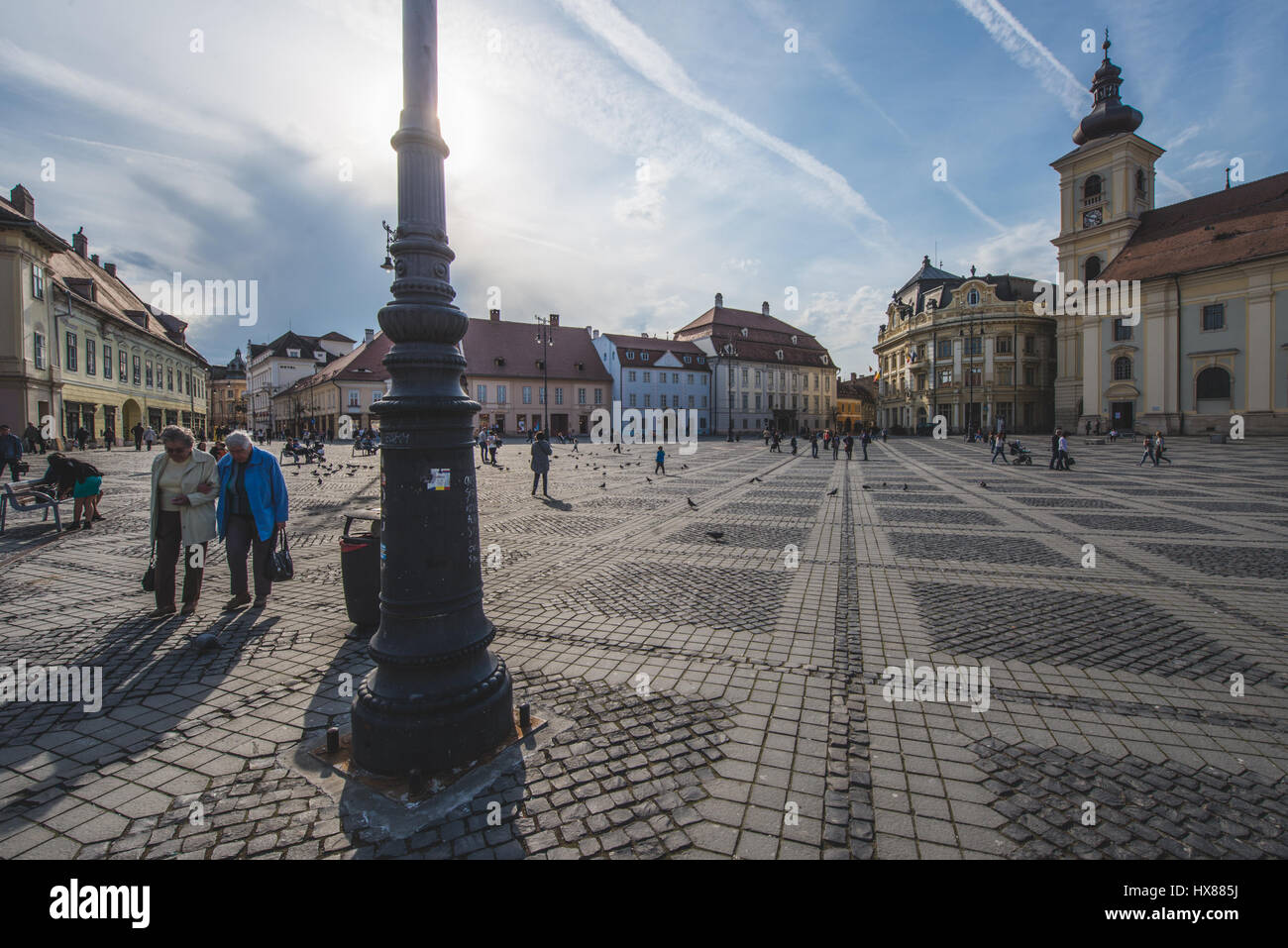 Marzo 2017: la città rumena di Sibiu foto: Cronos/Alessandro Bosio Foto Stock